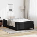 Sengestel med madras Sort 120 x 200 cm Stof