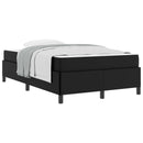 Sengestel med madras Sort 120 x 200 cm Stof