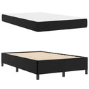 Sengestel med madras Sort 120 x 200 cm Stof