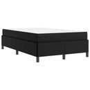 Sengestel med madras Sort 120 x 200 cm Stof