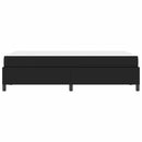 Sengestel med madras Sort 120 x 200 cm Stof