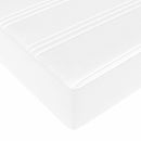 Sengestel med madras Hvid 120 x 200 cm Stof