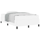 Sengestel med madras Hvid 120 x 200 cm Stof
