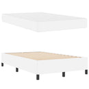 Sengestel med madras Hvid 120 x 200 cm Stof