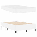 Sengestel med madras Hvid 120 x 200 cm Stof