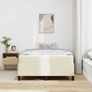 Sengestel med madras Creme 120 x 200 cm Stof