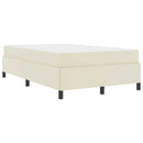 Sengestel med madras Creme 120 x 200 cm Stof