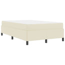 Sengestel med madras Creme 120 x 200 cm Stof