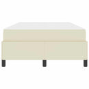 Sengestel med madras Creme 120 x 200 cm Stof