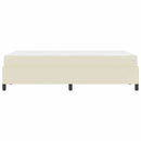 Sengestel med madras Creme 120 x 200 cm Stof