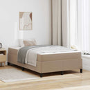 Sengestel med madras Cappuccino 120 x 200 cm Stof