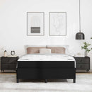 Sengestel med madras Sort 140 x 190 cm Stof