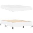Sengestel med madras Hvid 140 x 190 cm Stof
