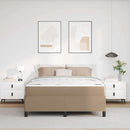 Sengestel med madras Cappuccino 140 x 190 cm Stof