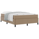 Sengestel med madras Cappuccino 140 x 200 cm Stof