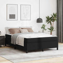Sengestel med madras Sort 160 x 200 cm Stof