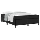 Sengestel med madras Sort 160 x 200 cm Stof