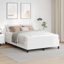 Sengestel med madras Hvid 160 x 200 cm Stof