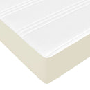 Sengestel med madras Creme 160 x 200 cm Stof