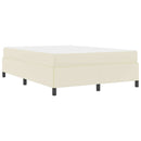 Sengestel med madras Creme 160 x 200 cm Stof