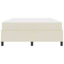 Sengestel med madras Creme 160 x 200 cm Stof