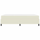 Sengestel med madras Creme 160 x 200 cm Stof