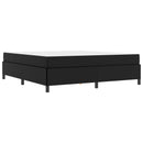 Sengestel med madras Sort 180 x 200 cm Stof