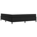 Sengestel med madras Sort 180 x 200 cm Stof