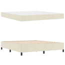 Sengestel med madras Creme 180 x 200 cm Stof