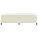 Sengestel med madras Creme 180 x 200 cm Stof