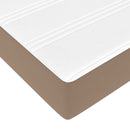 Sengestel med madras Cappuccino 180 x 200 cm Stof