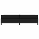 Sengestel med madras Sort 200 x 200 cm Stof