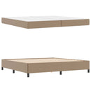 Sengestel med madras Cappuccino 200 x 200 cm Stof