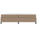 Sengestel med madras Cappuccino 200 x 200 cm Stof