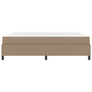 Sengestel med madras Cappuccino 200 x 200 cm Stof