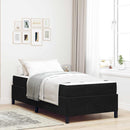 Sengestel med madras Sort 80 x 200 cm Stof