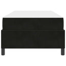 Sengestel med madras Sort 80 x 200 cm Stof