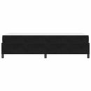 Sengestel med madras Sort 80 x 200 cm Stof