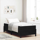Sengestel med madras Sort 90 x 190 cm Stof