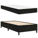 Sengestel med madras Sort 90 x 190 cm Stof