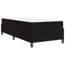 Sengestel med madras Sort 90 x 200 cm Stof