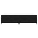 Sengestel med madras Sort 90 x 200 cm Stof