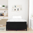 Sengestel med madras Sort 120 x 190 cm Stof