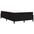 Sengestel med madras Sort 120 x 190 cm Stof
