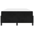 Sengestel med madras Sort 120 x 190 cm Stof