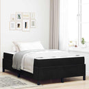 Sengestel med madras Sort 120 x 200 cm Stof