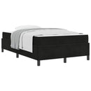Sengestel med madras Sort 120 x 200 cm Stof