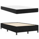 Sengestel med madras Sort 120 x 200 cm Stof