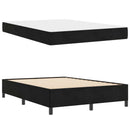 Sengestel med madras Sort 140 x 200 cm Stof