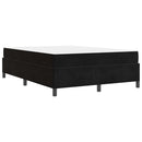 Sengestel med madras Sort 160 x 200 cm Stof